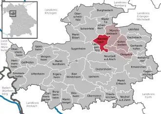 Kaart van Baudenbach