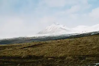 Een besneeuwde Baula