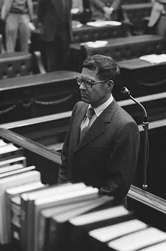 Toussaint tijdens zijn beëdiging in de Tweede Kamer