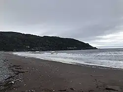 Zuidelijke uiteinde van het strand