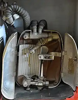 Een beademingstoestel van Dräger (zonder filter)