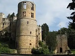 De ruïne van het kasteel van Beaufort