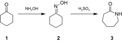 Synthese van caprolactam