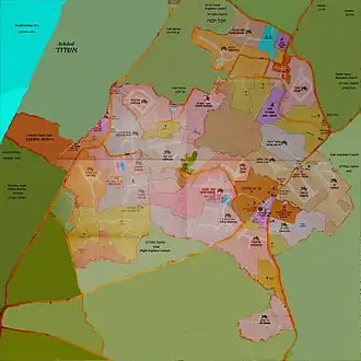 Kaart van Beër Tuvia