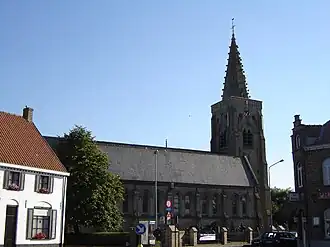 Centrum Beerst met Sint-Wandregesiluskerk