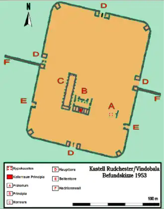 Plan van het fort