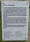 Opschrift bij joodse begraafplaats bij Dalen