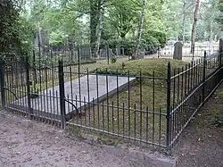 Grafheuvel op de Algemene begraafplaats in Vorden waar Staring ligt begraven