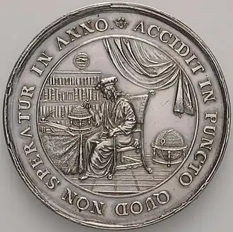 Begrafenispenning van Petrus van Schooten, 1679