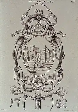Begrafenisschild Rotterdam 1782