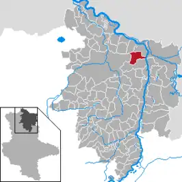 Kaart van Behrendorf (Altmark)