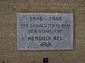 Plaquette in het NS-station