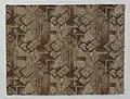 Bekledingsstof met geometrisch Art Déco patroon, ca. 1925-1930