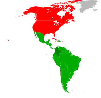 alt= ■&nbsp;Ondertekend en geratificeerd ■&nbsp;Toegetreden ■&nbsp;Niet ondertekend ■&nbsp;Geen OAS-lidstaat
