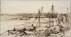 Schipbrug bij Smeermaas (C. Huygens jr., 5 aug. 1676)