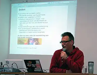 Soete bij Indymedia in 2008