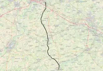 Spoorlijn 122 op de kaart