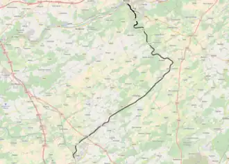 Spoorlijn 126 op de kaart