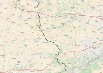 Spoorlijn 127 op de kaart