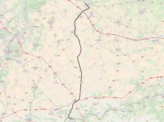 Spoorlijn 142 op de kaart