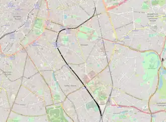 Spoorlijn 161A op de kaart