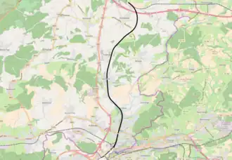 Spoorlijn 167 op de kaart