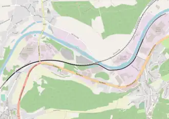 Spoorlijn 288 op de kaart