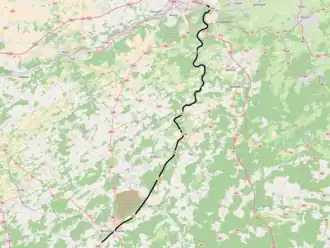 Spoorlijn 43 op de kaart