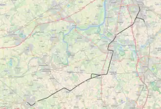 Spoorlijn 61 op de kaart