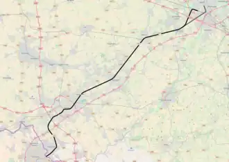 Spoorlijn 75 op de kaart