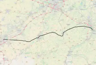 Spoorlijn 89 op de kaart