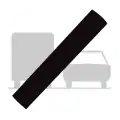 C41: Einde verbod opgelegd door het verkeersbord C39.