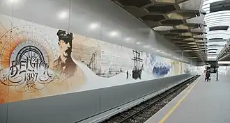 Perron van station Belgica