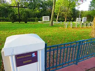 Oorlogskerkhof uit de Frans-Duitse Oorlog te Bisping