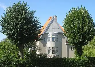 Een huis in de wijk Bellevue.