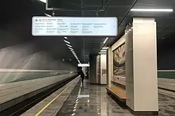 De stations richting het zuiden