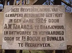 plaquette belvedère