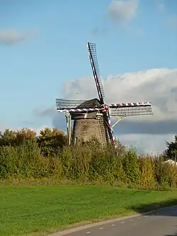 Molen vanuit het westen, oktober 2010
