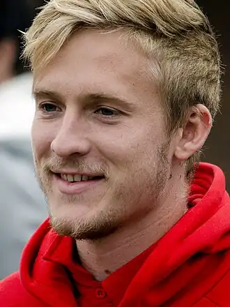 Ben Halloran in 2014 als speler van Fortuna Düsseldorf