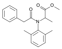 Structuurformule van benalaxyl