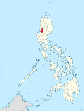 Locatie van Benguet in de Filipijnen