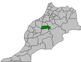 Kaart van Béni-Mellal