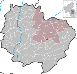 Kaart van Bennhausen