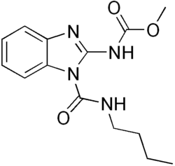 Structuurformule van benomyl