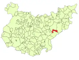 Kaart van Benquerencia de la Serena