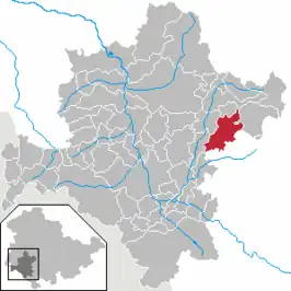 Kaart van Benshausen