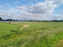 Natuurgebied Bentinckswelle bij de IJssel vanaf het noorden bekeken.