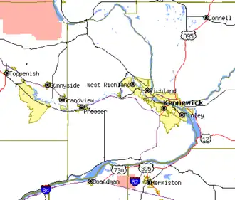 Kaart van Benton County