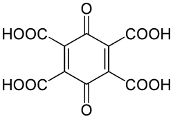 Structuurformule van benzochinontetracarbonzuur
