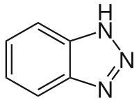 Structuurformule van benzotriazool